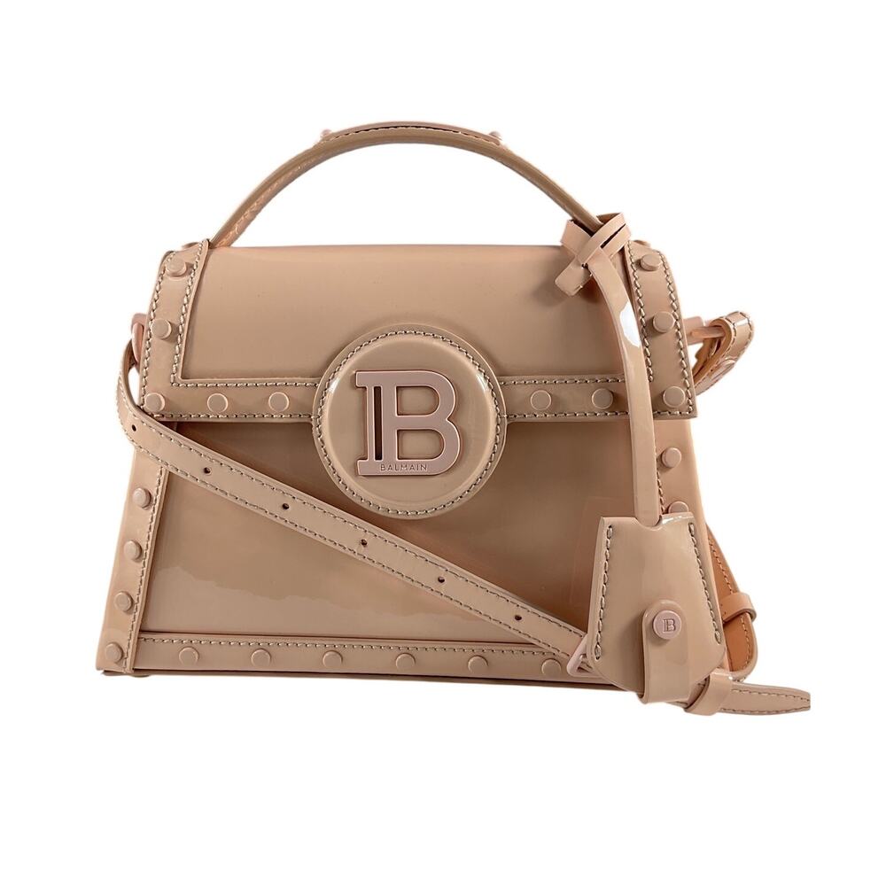 Balmain Patent Pink B-Buzz Dynasty Handbag